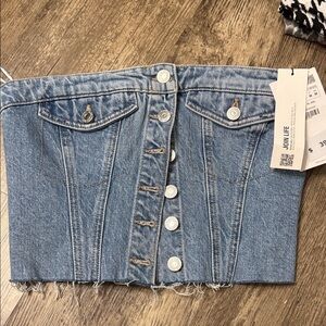 Zara Denim Corset